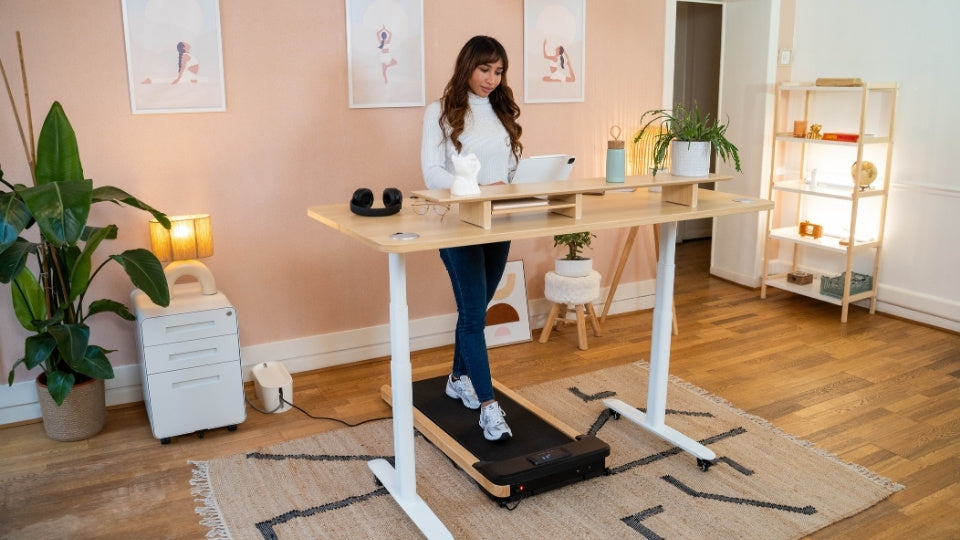 tapis de marche WALKER bois clair