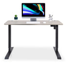 bureau assis debout LIFT 140x70cm noir beige taupe