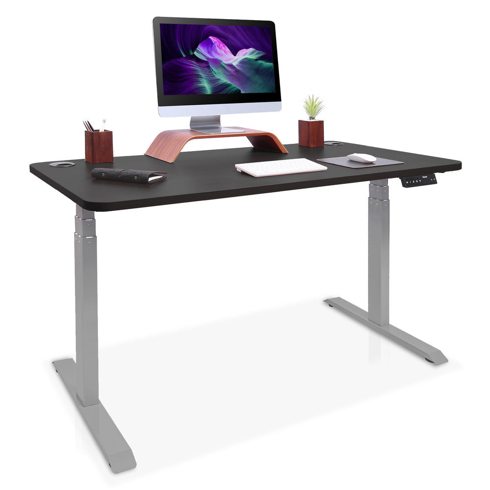bureau debout 2 moteurs DYNAMIC 120 gris noir