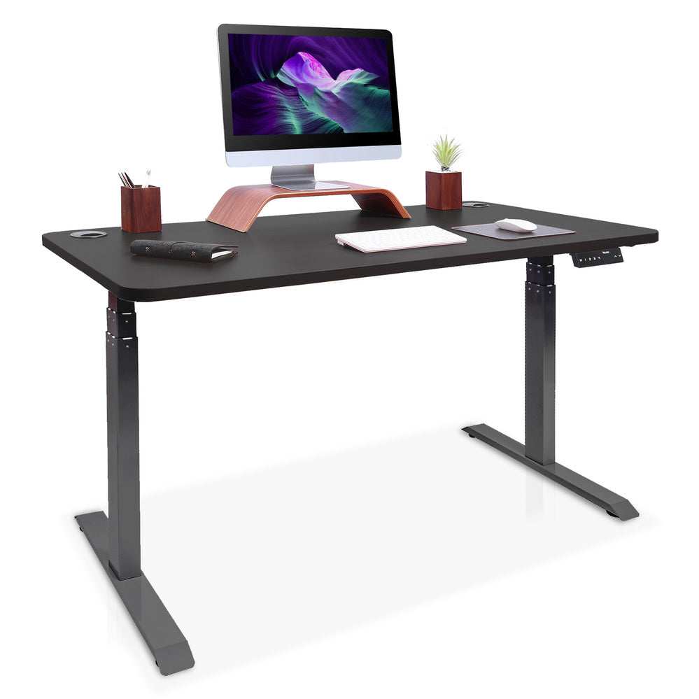 bureau assis debout DYNAMIC 140 noir