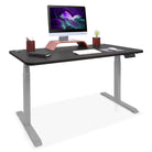 bureau debout DYNAMIC 140x80cm gris noir