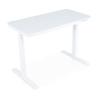 bureau assis debout en verre trempé KQUEO blanc