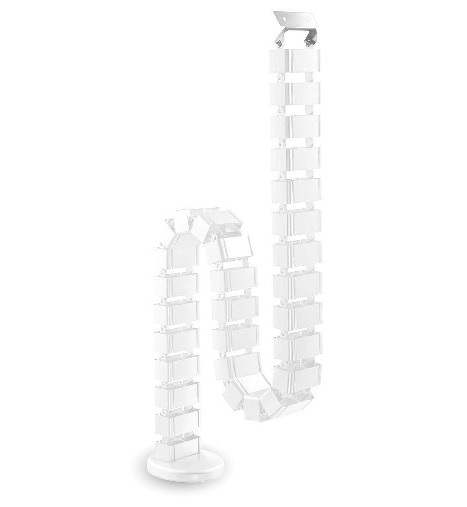 goulotte passe-câble verticale 130cm blanche