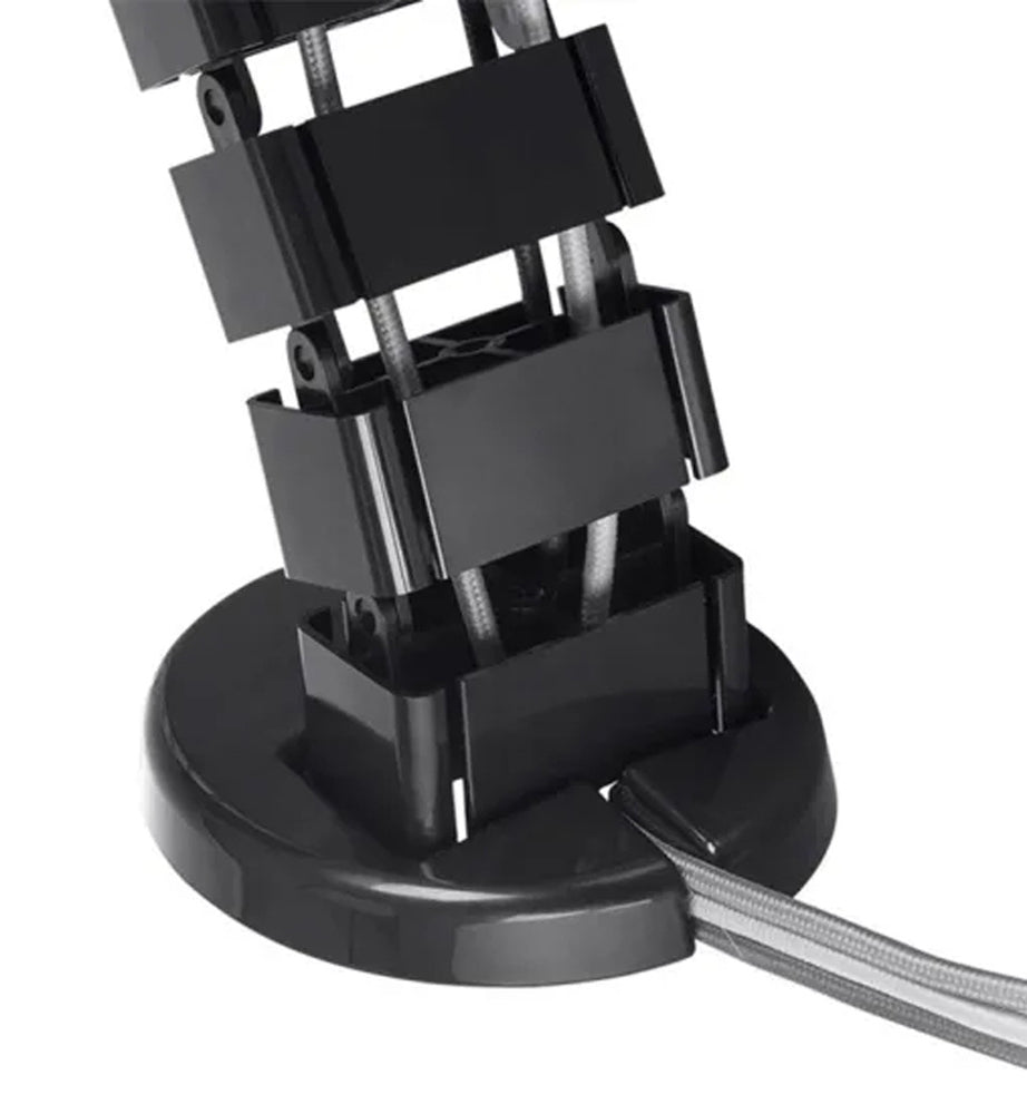 goulotte passe câble verticale noire KQUEO