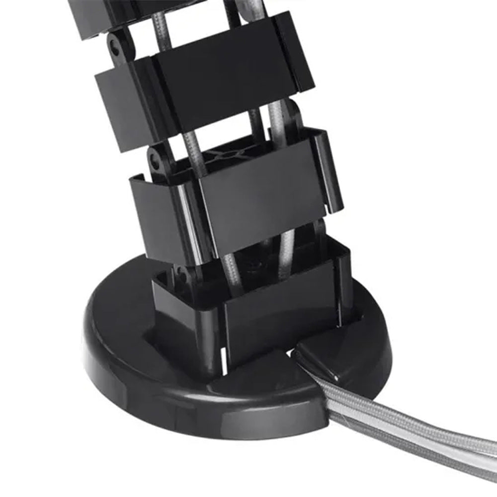 goulotte passe câble verticale noire KQUEO