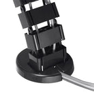 goulotte passe câble verticale noire KQUEO