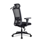 Chaise ergonomique multi réglages noire LAMA KQUEO