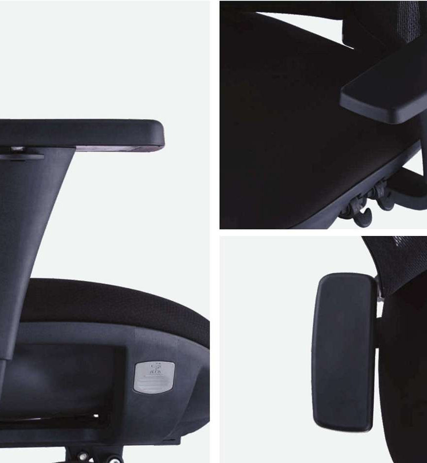 Zoom assise chaise ergonomique WAVE
