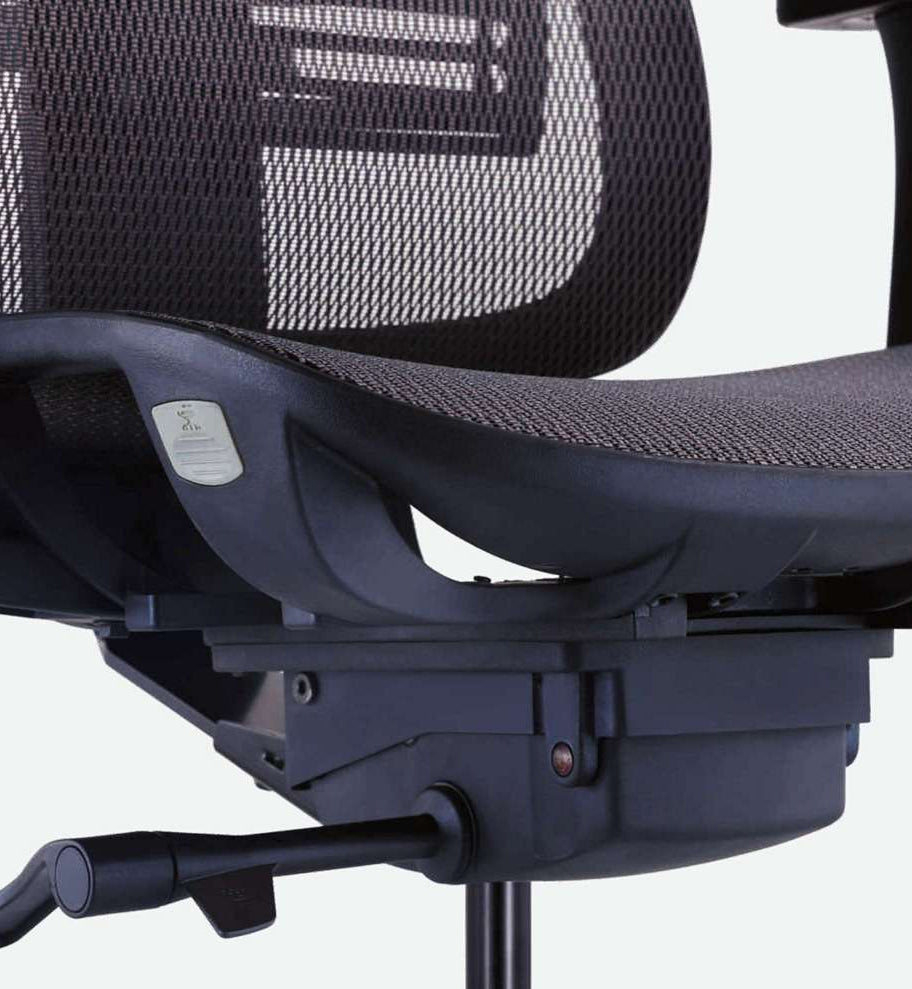 Zoom sur l'assise de la chaise WAVE