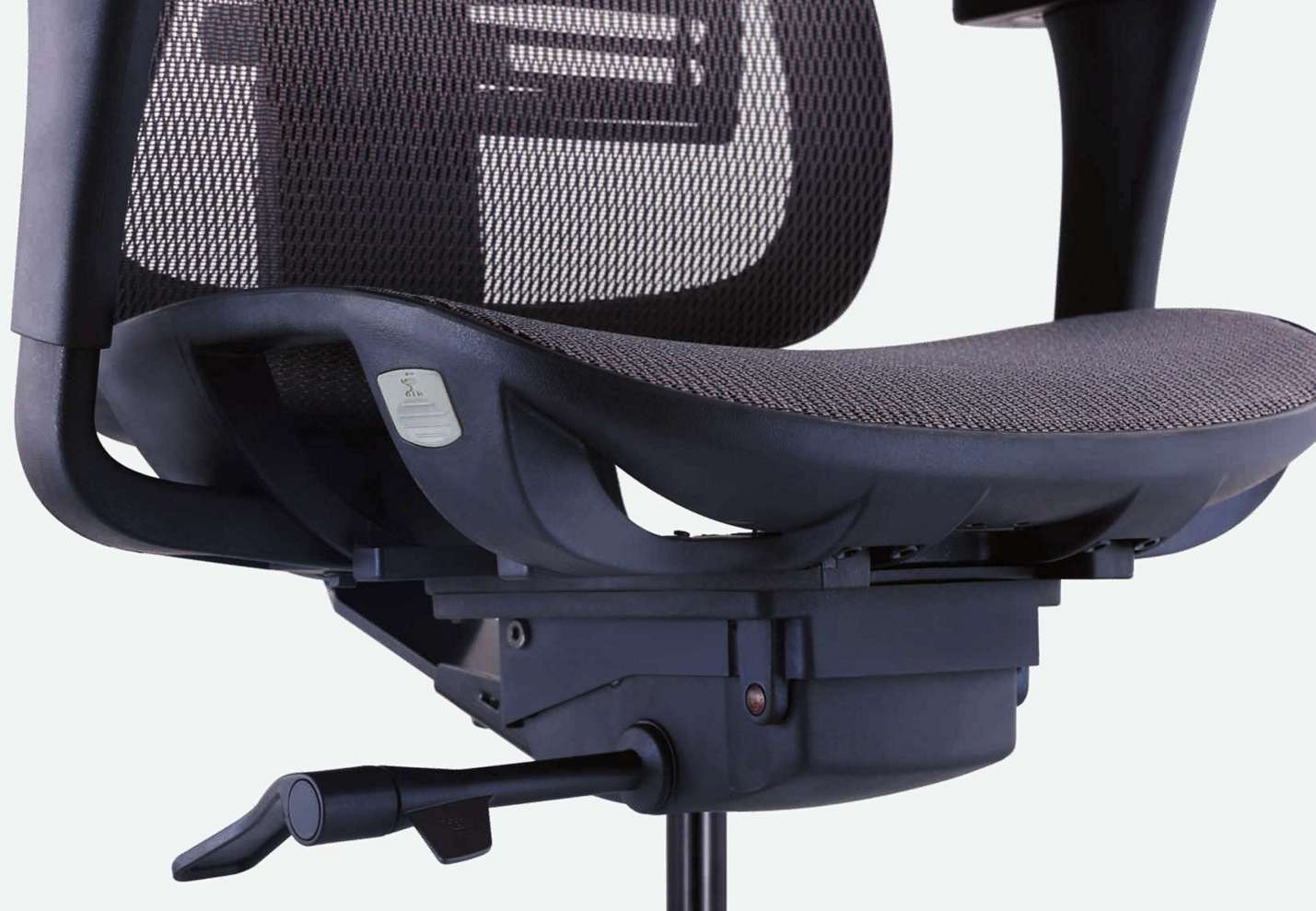 Zoom sur l'assise de la chaise WAVE