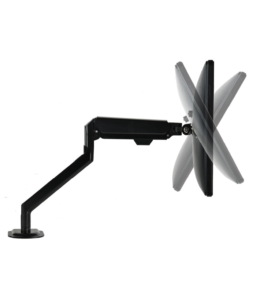 bras simple rotatif noir