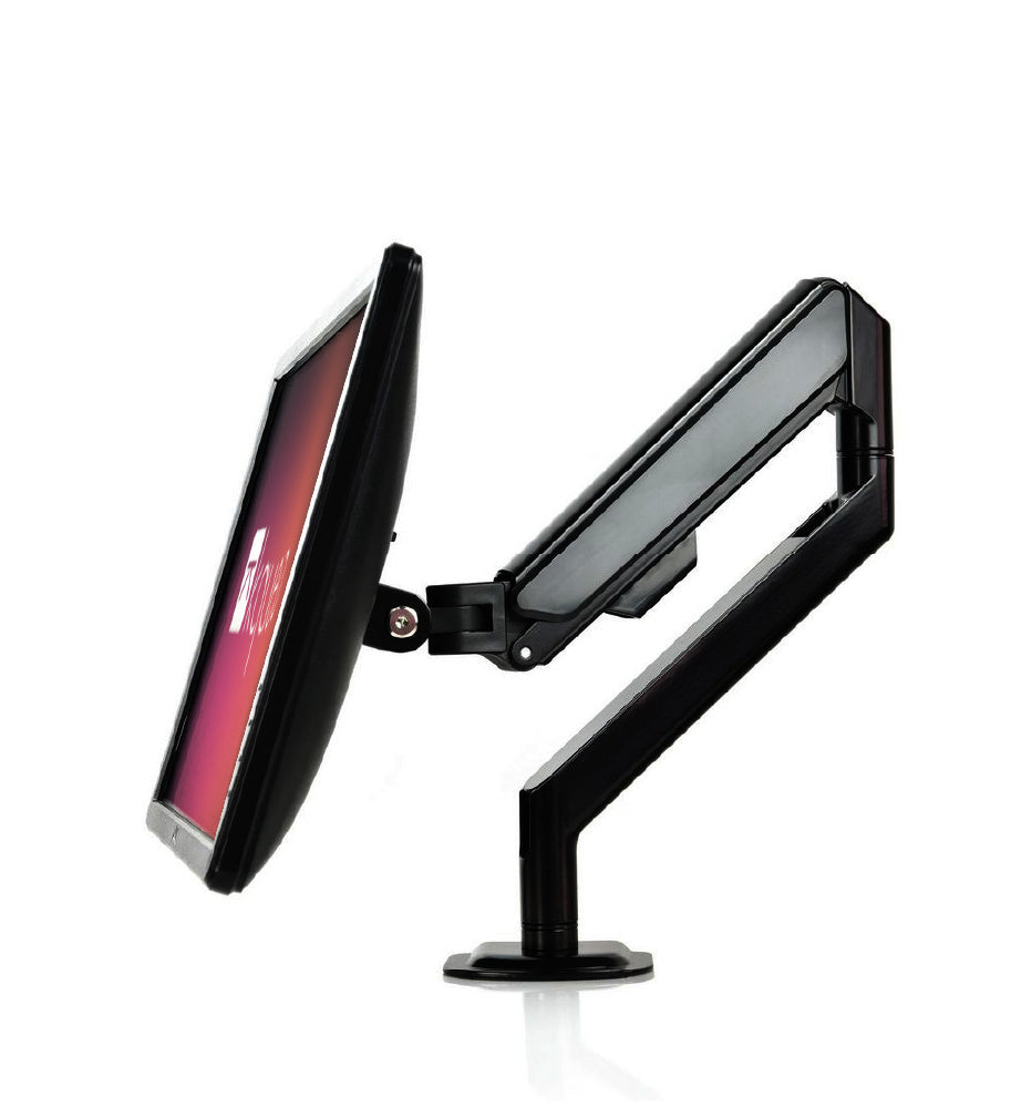 bras support d'écran noir