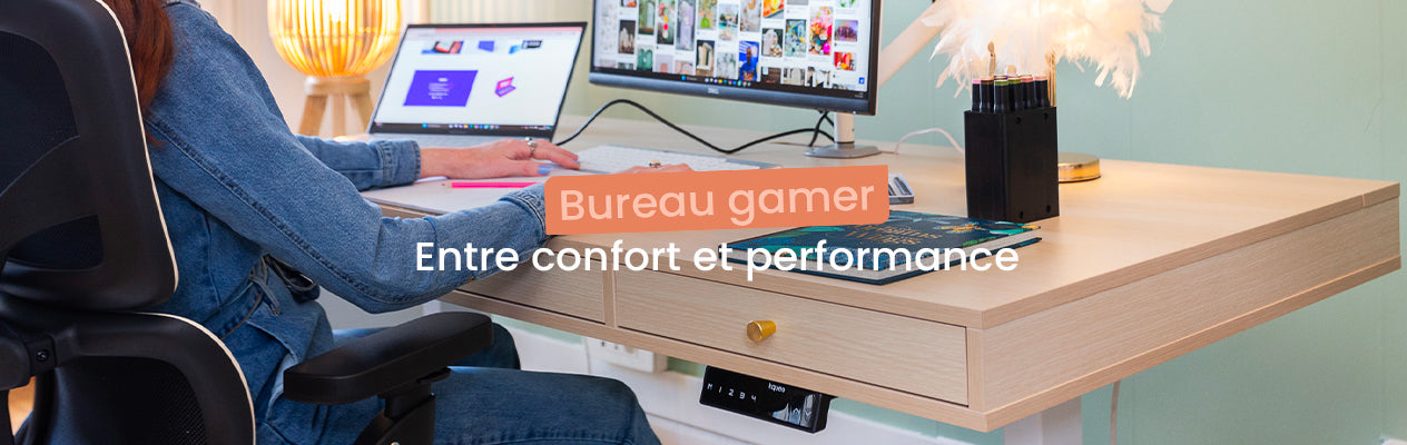 Le bureau assis-debout idéal pour les gamers : entre confort et performance