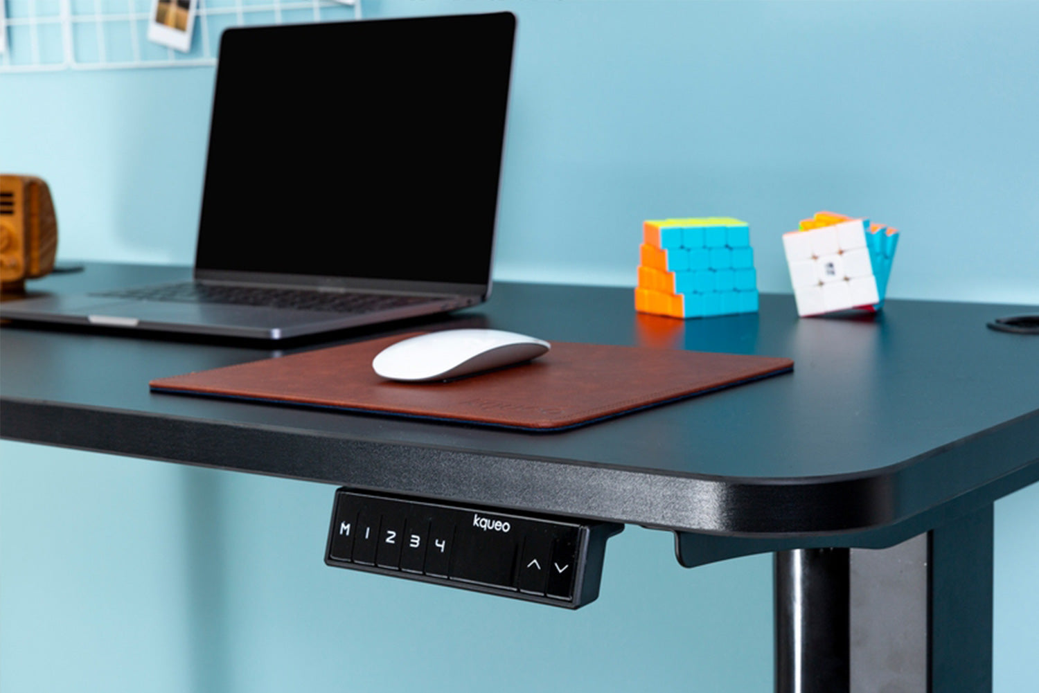 Bureau assis debout électrique noir