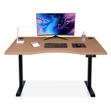 Bureau assis debout incurvé - DYNAMIC SMOOTH 160x80 cm