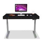 Bureau assis debout 3 tiroirs - SPACE DYNAMIC CIRCLE 2 180x80 cm gris-noir