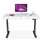 Bureau assis debout 3 tiroirs - SPACE DYNAMIC CIRCLE 2 110x60 cm noir-blanc