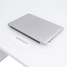 bureau assis debout EXECUTIVE blanc passe cable