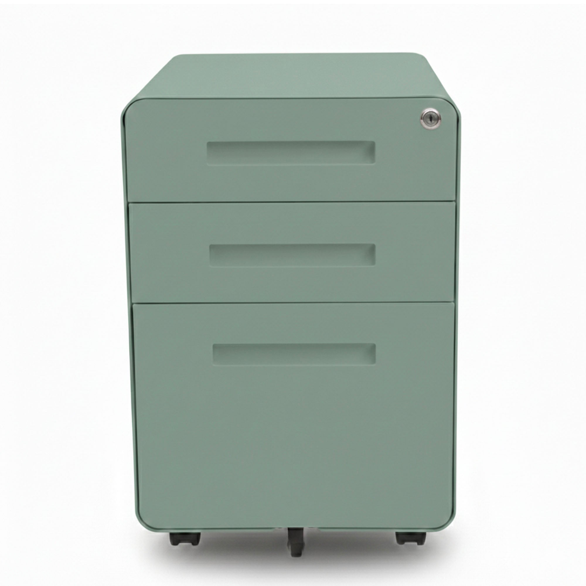 caisson en métal 3 tiroirs vert KQUEO