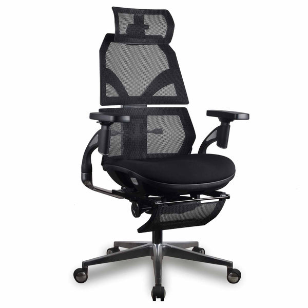 Chaise ergonomique AURA Premium, noire
