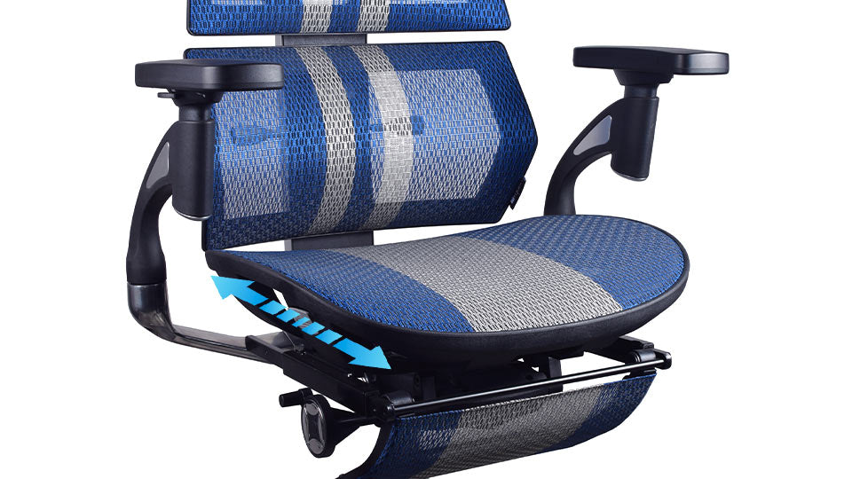profondeur d'assise ajustable chaise ergonomique gamer AURA PREMIUM KQUEO