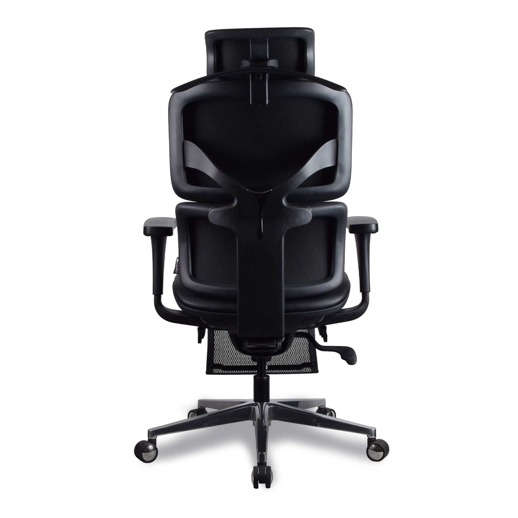 chaise ergonomique TERRANA en cuir reconstitué noir Kqueo