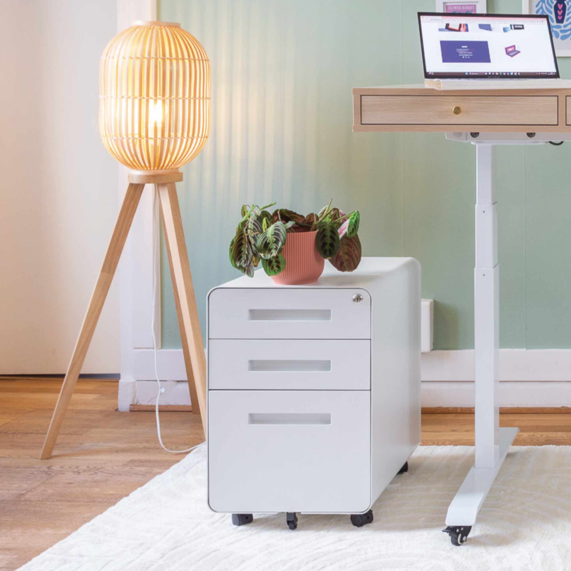 caisson métal de rangement blanc KQUEO_ambiance