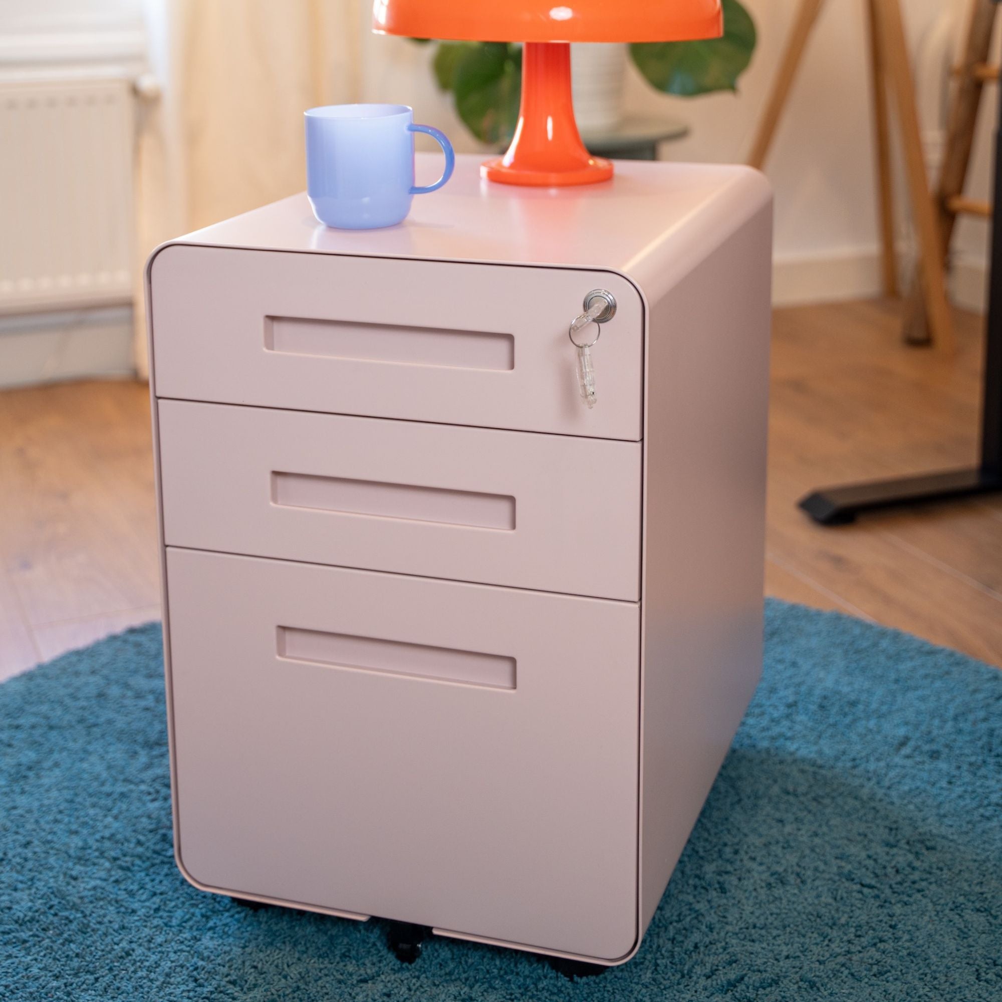 caisson de couleur rose KQUEO