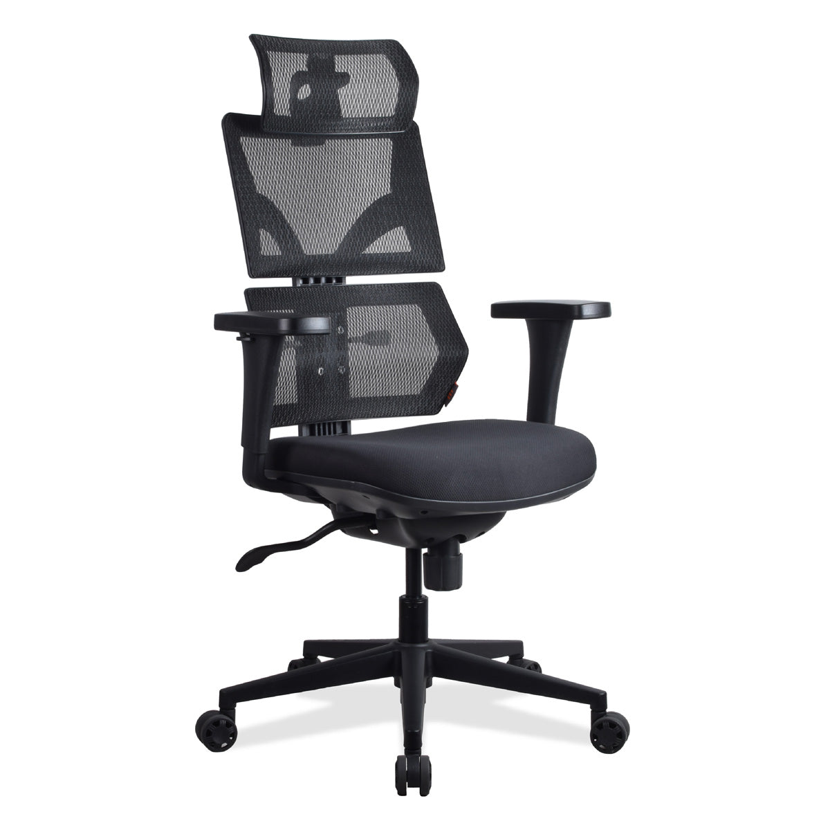 chaise ergonomique ELENA multi réglage noire KQUEO