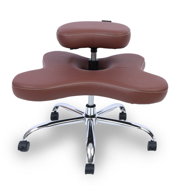 Chaise ZEN assis en tailleur, café