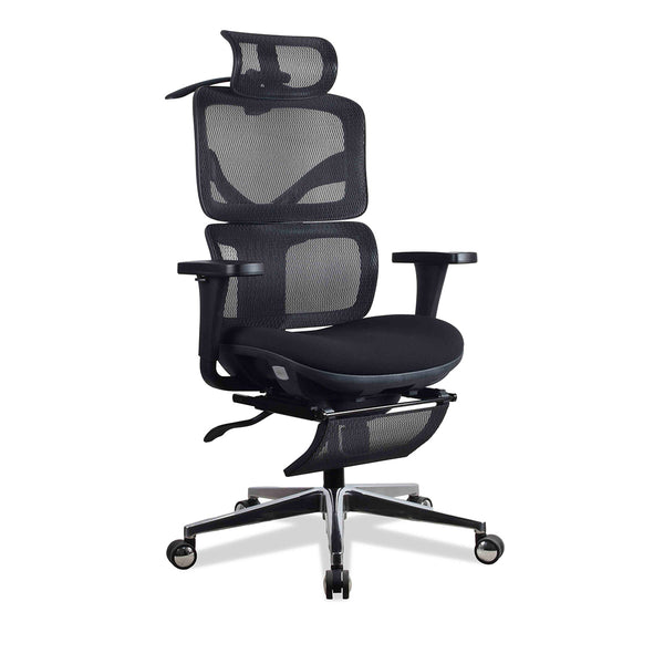 Chaise ergonomique TERRANA, noire