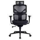 chaise de bureau ergonomique noire TERRANA sans repose pied