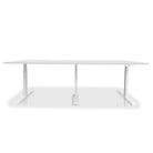 Table de réunion réglable en hauteur électrique - TRIO blanc