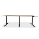 Table de réunion réglable en hauteur électrique - TRIO noir-beige-taupe