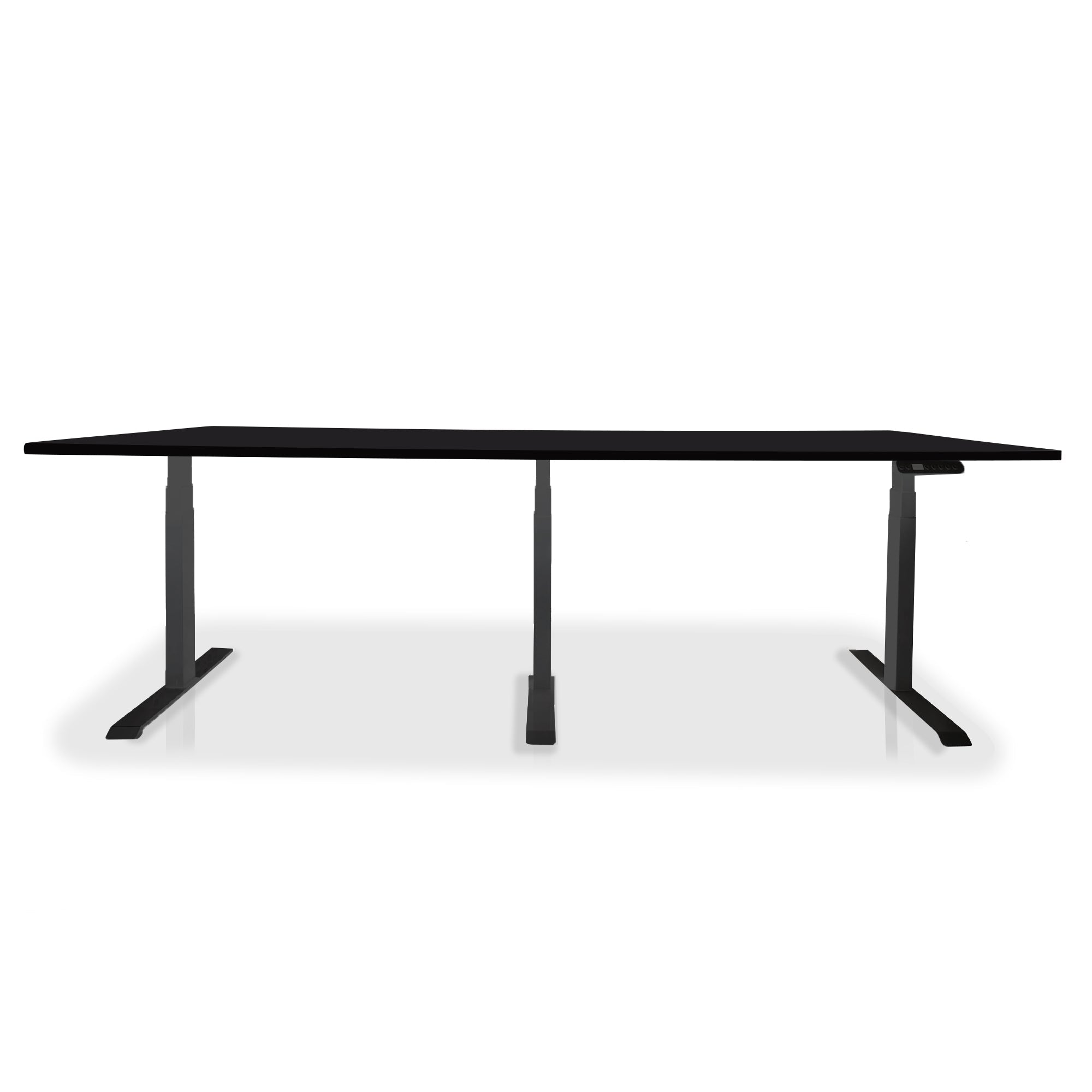 Table de réunion réglable en hauteur électrique - TRIO noir