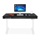 Bureau assis debout 1 tiroir - SPACE DYNAMIC CIRCLE 2 160x80 cm blanc-noir