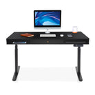 Bureau assis debout 1 tiroir - SPACE DYNAMIC CIRCLE 2 140x70 cm noir