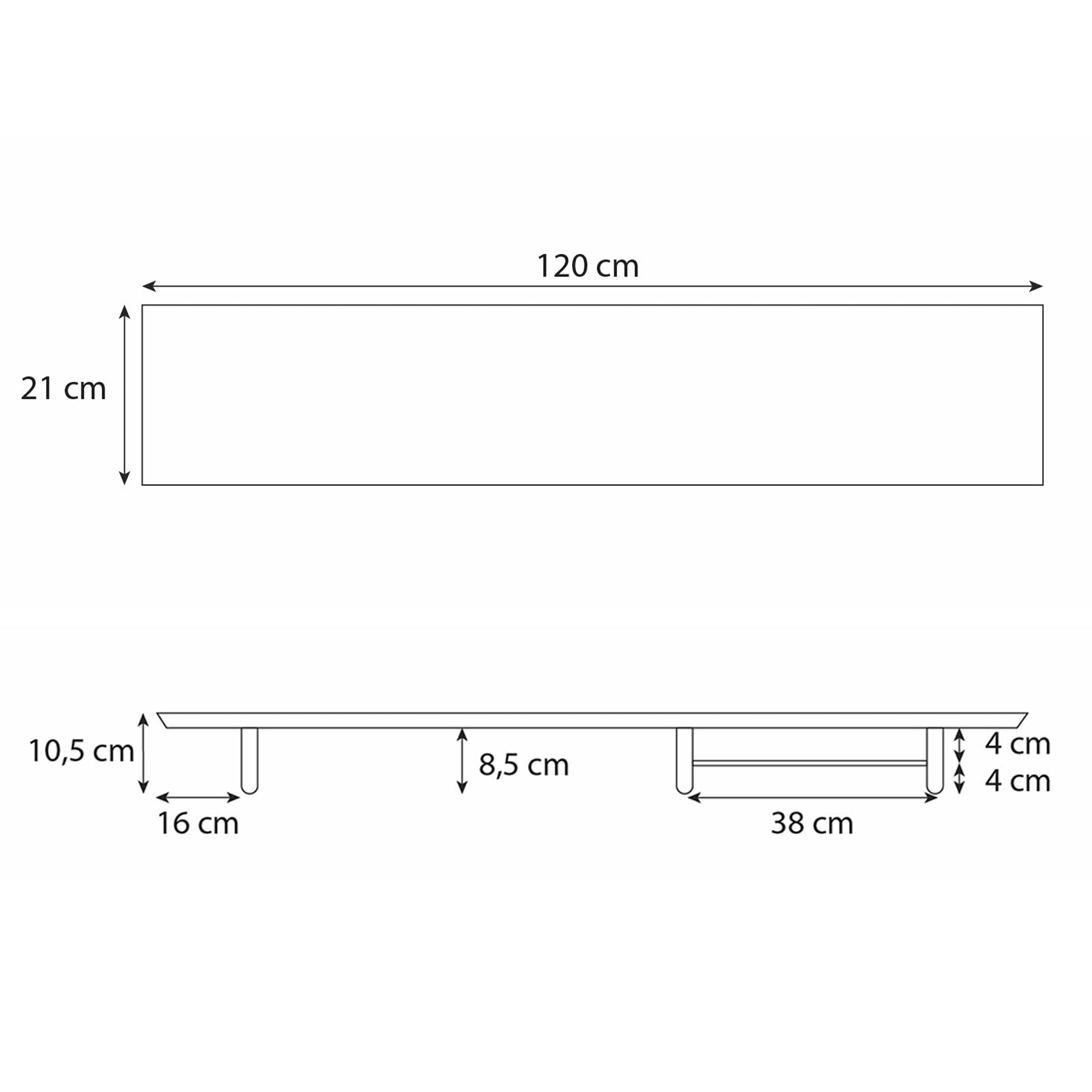 dimension tablette support d'écran kqeuo