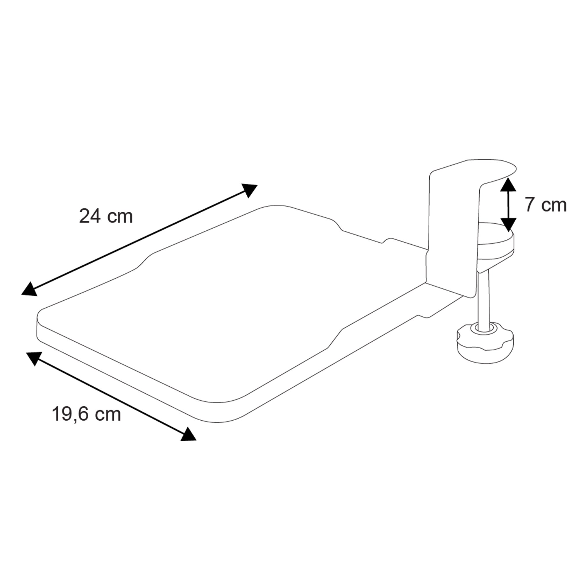 plan tapis de souris retractable Kqueo