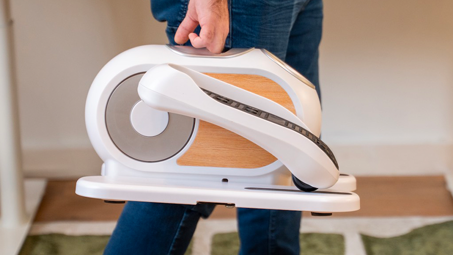 pédalier ELIPTIC avec poignée de transport, adapté bureau, télétravail ou salon