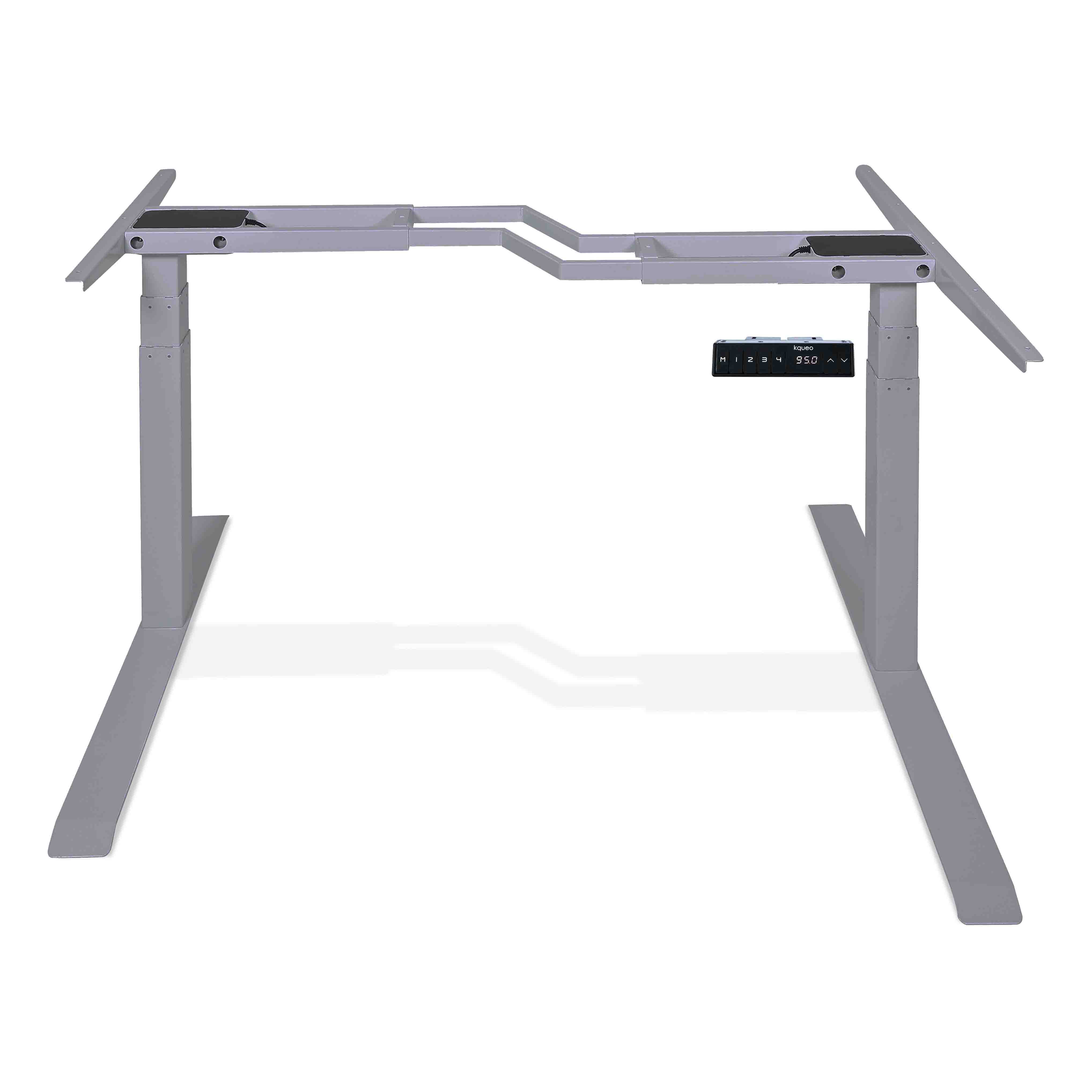 Piètement de bureau assis debout en angle - CORNER noir