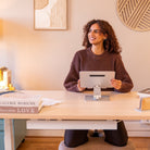 Réhausseur pour ordinateur portable en aluminium avec tablette, posture de travail confortable