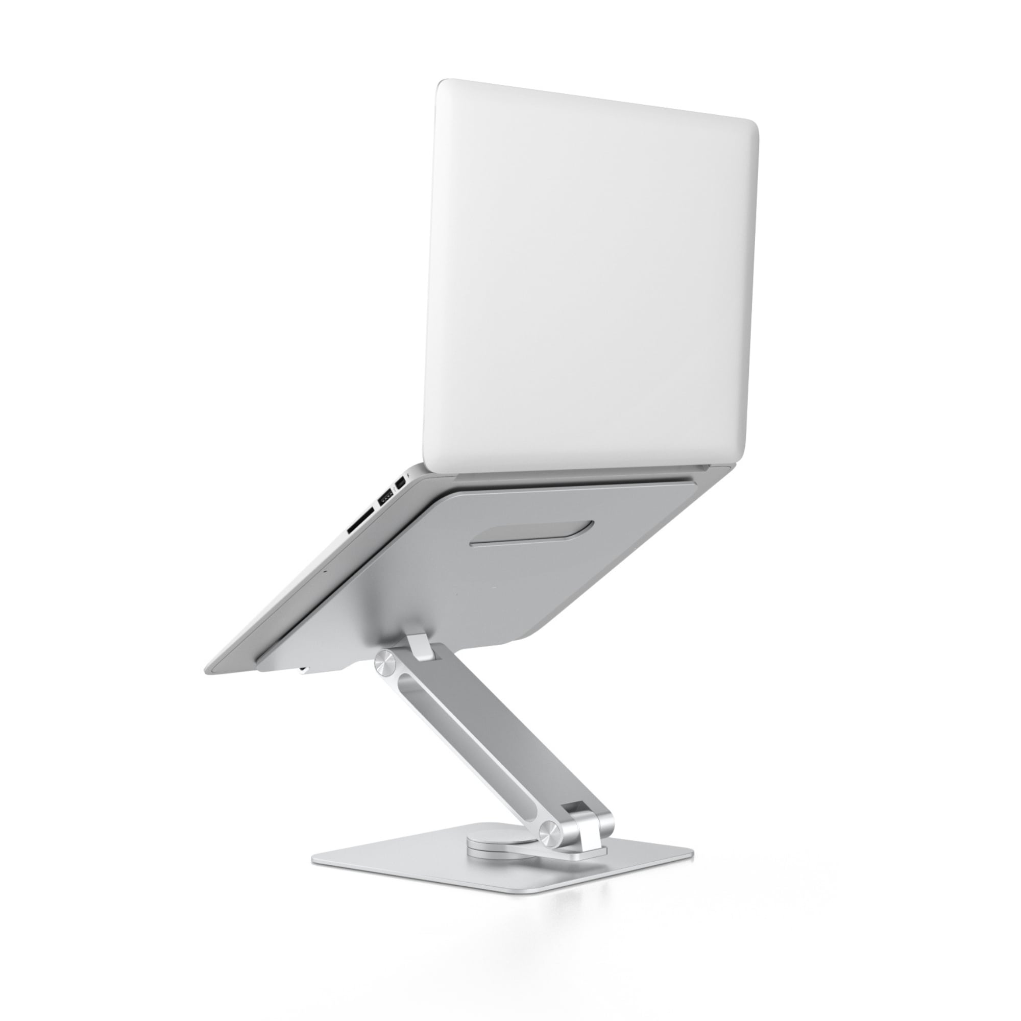 Réhausseur pour ordinateur portable en aluminium avec ordinateur, position ergonomique
