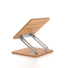Support ordinateur portable réglable en bois mélaminé avec structure en métal