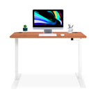 bureau assis debout LIFT KQUEO cadre blanc et plateau coloris chene naturel