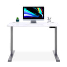 bureau assis debout LIFT KQUEO cadre gris et plateau noir