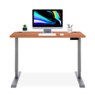 bureau assis debout LIFT KQUEO cadre gris et plateau coloris chene naturel