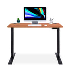 bureau assis debout LIFT KQUEO cadre gris et plateau coloris chene naturel