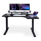 Bureau assis debout d’angle - CORNER L 160x110 cm noir