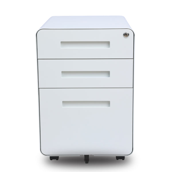 Caisson mobile de rangement, blanc